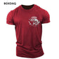 Outdoor Fishing Clothing Men's T-Shirts Short Sleeve Fish Print O-Neck Fitness Sports Tops Summer Beach Casual O-Neck Male Tees