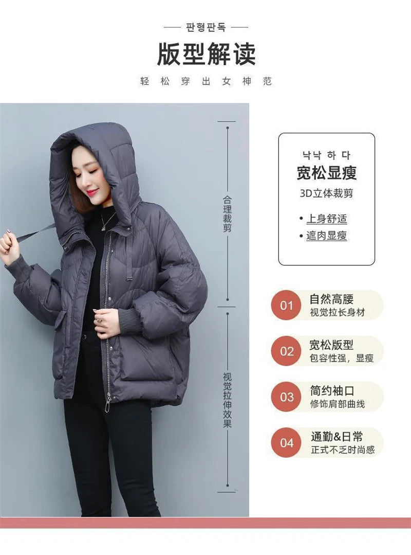 Winter Clothes Women Basic Jackets Warm Thick Down Cotton Jacket Female Short Hooded Fashion Padded-Cotton Jacket Parkas Mujer 2