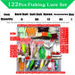 Fishing Lure Kit Soft and Hard Bait Set Gear Layer Minnow Metal Jig Spoon For Bass Pike Crank Tackle Accessories with Box