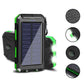Solar Power Bank 20000mAh Charging Portable Charger Phone External Battery with SOS Flashlight 2-USB Outdoor Powerbank