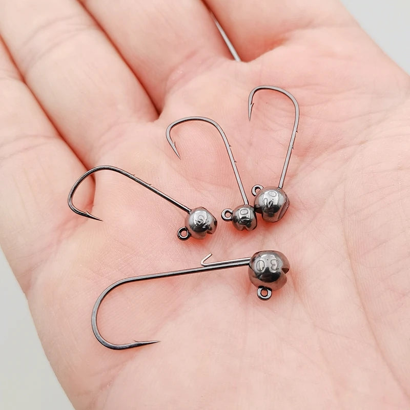 Mr JigginG Tungsten Jig Head 1g 1.5g 2g 2.5g 3g 3.5g 5.3g 7g 10g 14g Worm Hook for Soft Lure Tackle Fishing Accessories