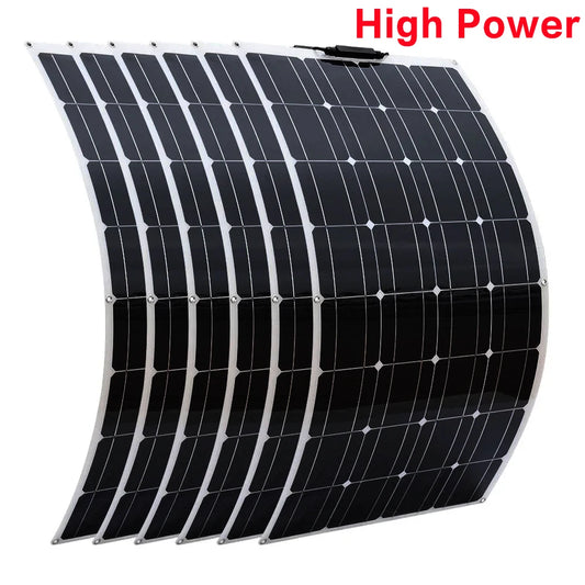 2000W solar panel, 18V flexible solar panel, efficient portable power supply, emergency charging, boat energy vehicle, household