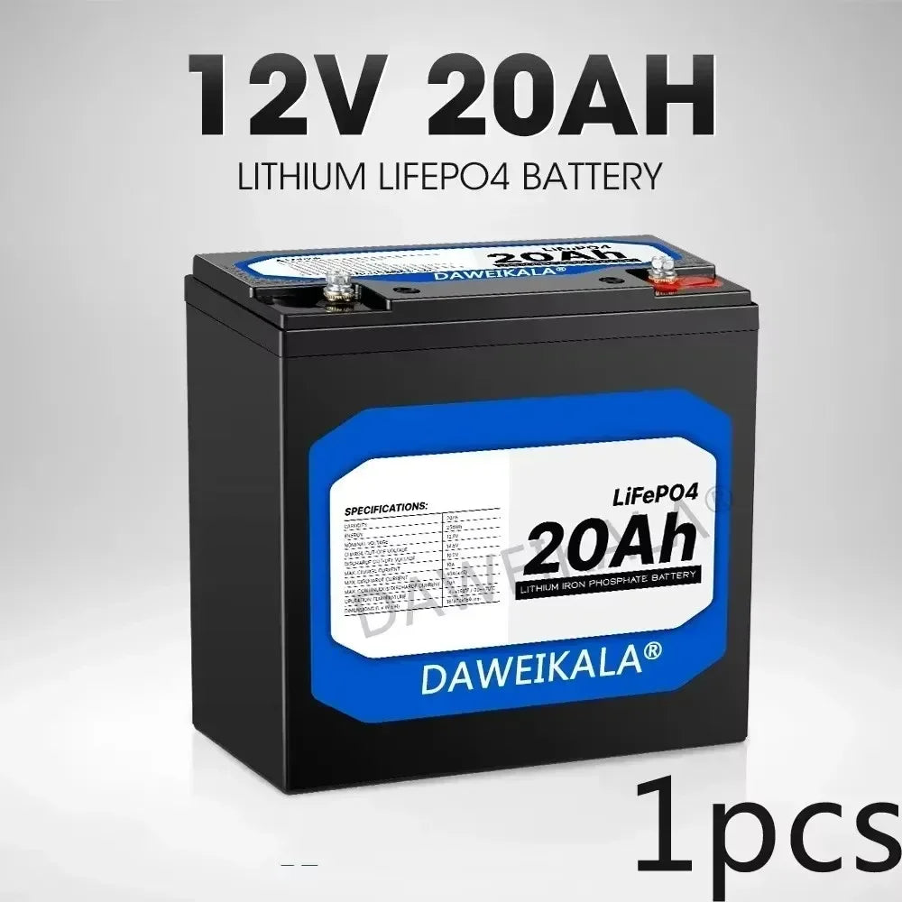 12V battery 20Ah 50Ah 100Ah 150Ah 200Ah LiFePo4 Battery Pack Lithium Iron Phosphate Batteries Built-in BMS For Solar Boat No Tax
