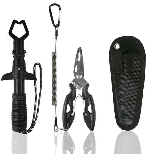 Fishing Pliers and Gripper Set Fishmen Muti-Function Fishing Gear Hook Remover Ice Fishing Tool Flyfishing Gear Gifts for Men