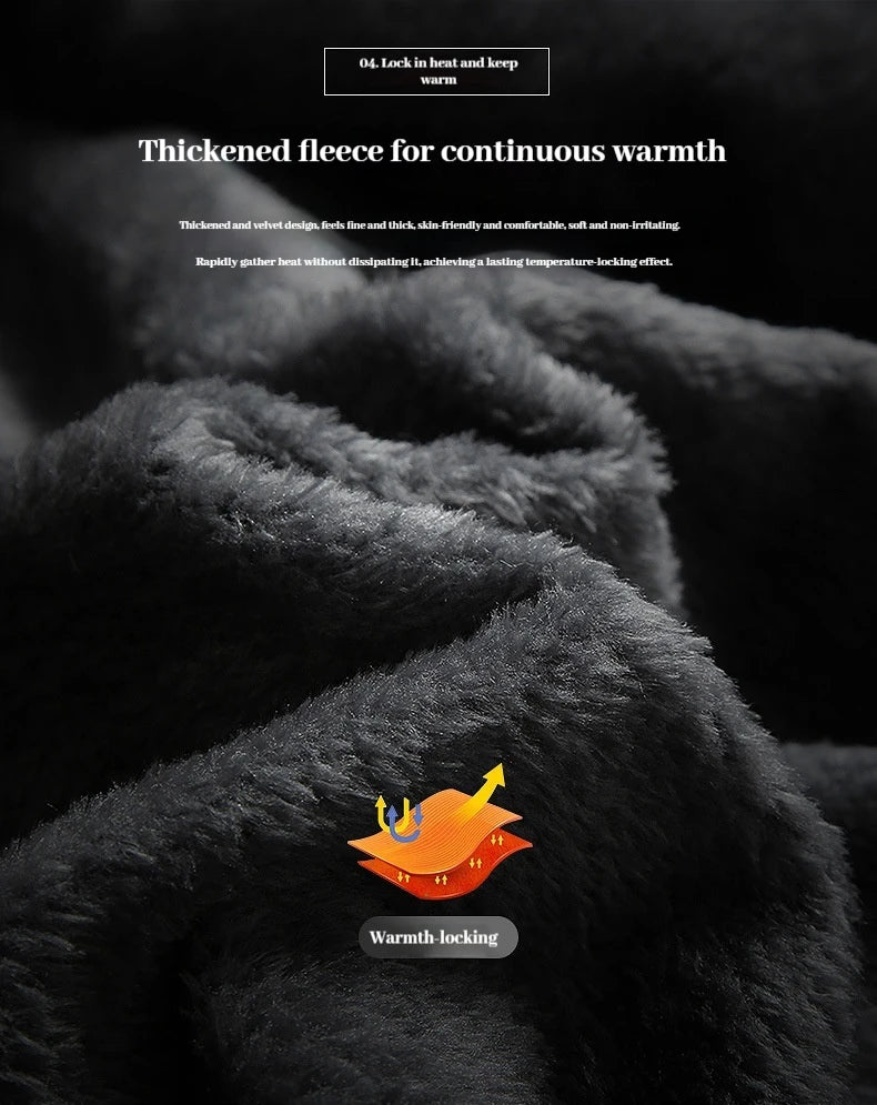 Winter New Waterproof Coat for Men, Winter with Added Velvet and Thick Warm Top, Men's Casual Loose Ski Jacket Jacket