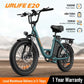 1000W E20 Electric Bike | 48V 13Ah Removable Battery, 20MPH, 20''X3" Fat Tire, 7-Speed Electric Bicycles with Dual Disc Brake