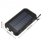 Solar Power Bank 20000mAh Charging Portable Charger Phone External Battery with SOS Flashlight 2-USB Outdoor Powerbank