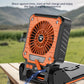 Solar Powered Camping Light with Fan Folding Portable Desk Lamp  Rechargeable Battery for Outdoor Hiking Fishing Camping