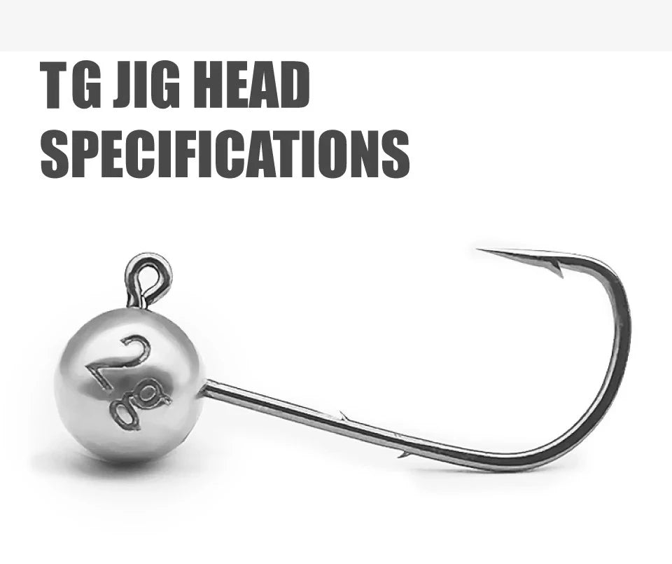 Tungsten Jig Head 0.6g 0.8g 1g 1.5g 2g 2.5g 3g 5g Ajing Finesse Micro Hook With Mustad Lure Fishing Worm Hook for Soft Lure