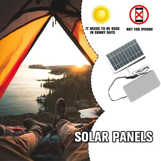Portable Solar Panel 5V 2W Solar Plate With USB Safe Charge Stabilize Battery Charger for Outdoor Camping Home Power Bank Phone