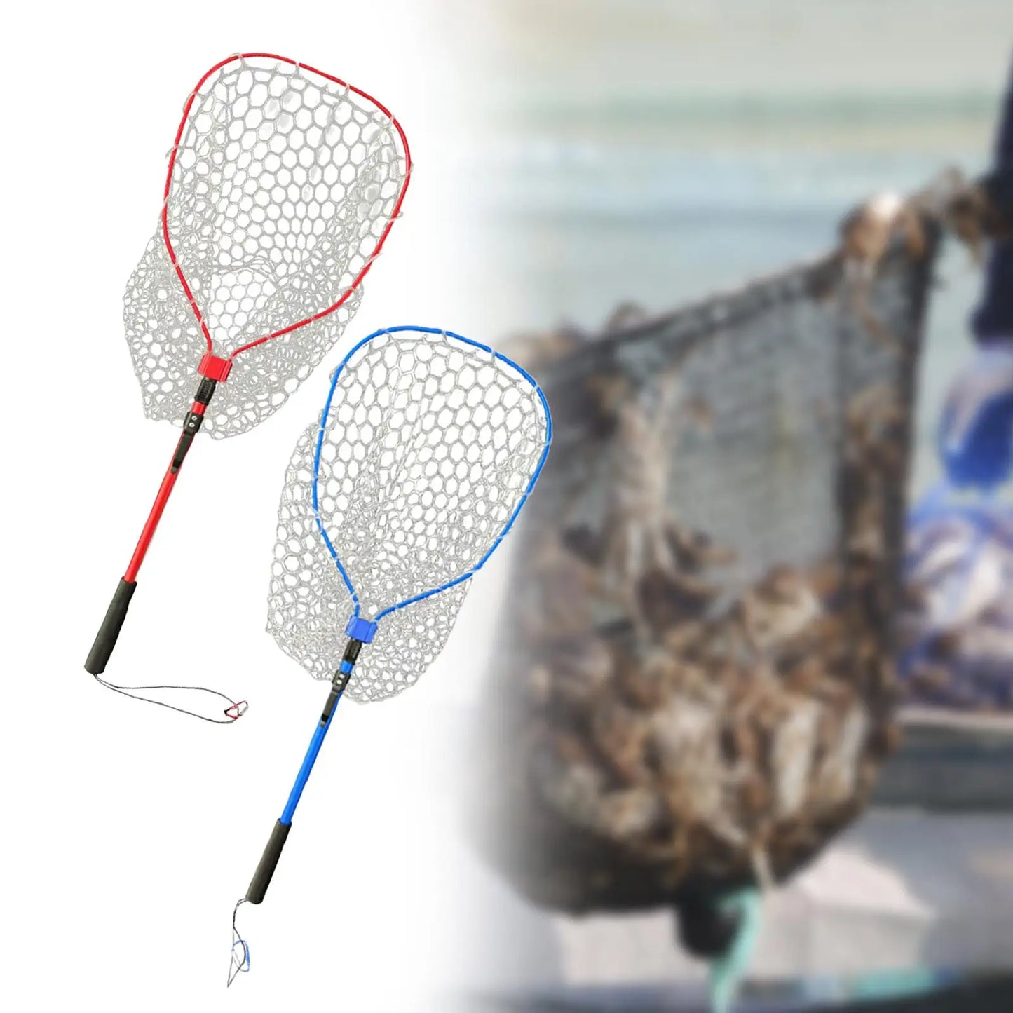 Fly Fsihing Net Fishing Landing Net Fish Catching Net Fishing Mesh Net Fishing