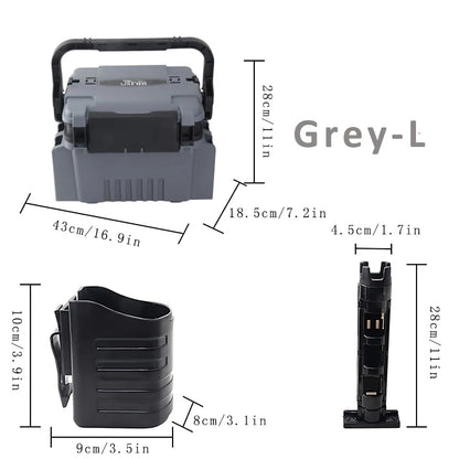 Large Fishing Box Organizer Multi-function Lure Live Fish Bucket Thickening Storage Box Fishing Accessories Tackle Box Pesca