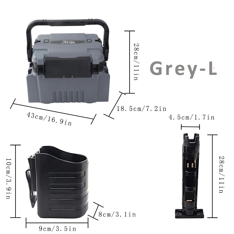 Large Fishing Box Organizer Multi-function Lure Live Fish Bucket Thickening Storage Box Fishing Accessories Tackle Box Pesca