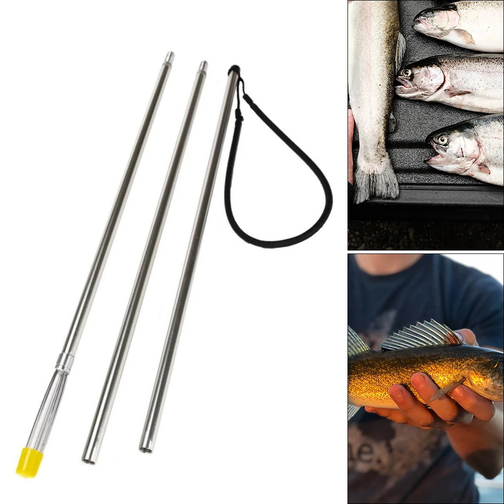 Fishing Spears Gaffs Barbed Telescopic Rod Fork Harpoon Hunting Fish Tool Aluminum Alloy Fishing Gigguff Hook Fishing Gear