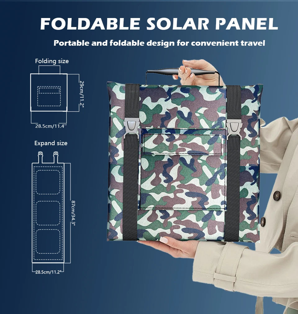 Solar Panel Kit Complete Camping Foldable 800W Solar Power Station MPPT Portable Generator Charger 18V for Car Boat Caravan Camp