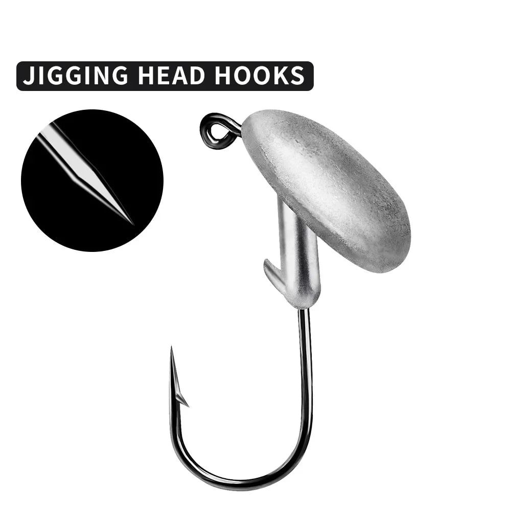 Tumbler Jig Head Hook 3.5g 5g 7g 10g 14g Fishing Hook Jigging Lure Hard Bait Soft Worm Fishhook Jig Hook For Fishing