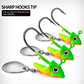 1pc Jig Head 7.5g 10.5g 15g Fishing Lures Sinking Rotating Sequin Metal Spoons Fishing Hooks Jigging Jigs Fishhook Baits Tackle