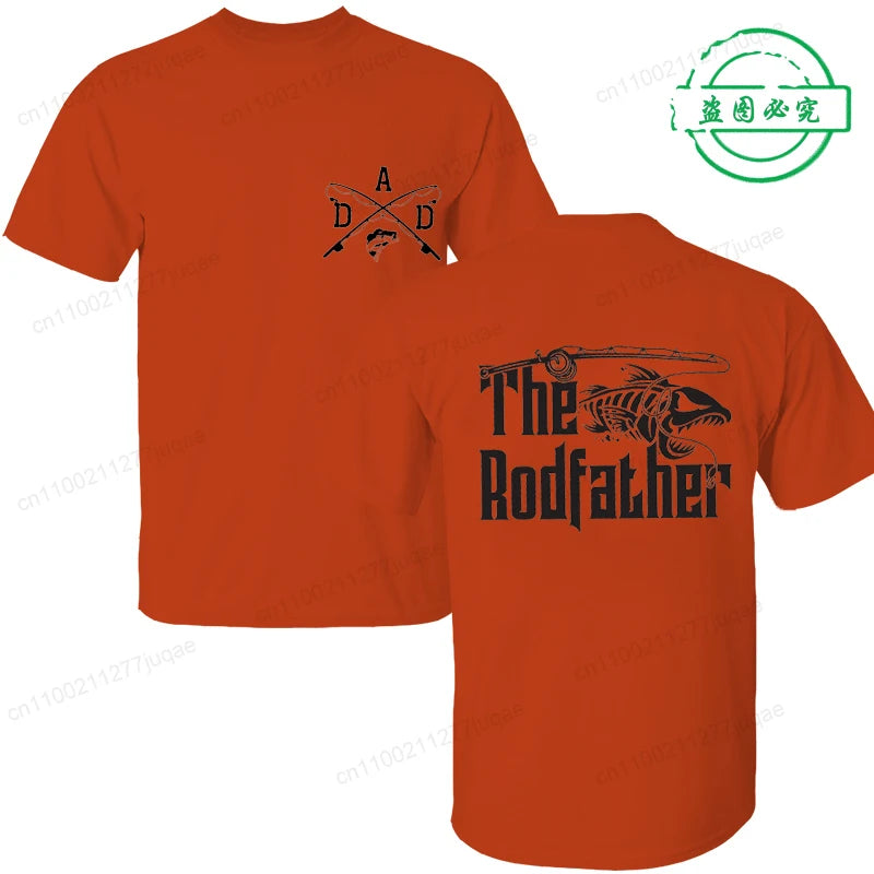 Men's Clothing Funny Fishing Shirt for Dad Print TShirt Fisherman Tee with Dad Joke Funny Tees Fashion Graphic Tshirts Clothing