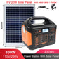 500W/300W/100W 460Wh/230Wh/76Wh LiFePO4 Portable Power Station Mobile Power Supply Solar Generator Built-in BMS 220V for Camping