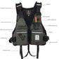 Fishing Life Jacket Buoyancy Vest Multi-pocket Lightweight Fly Fishing Vest for Men Adjustable Vests Detachable Cushion