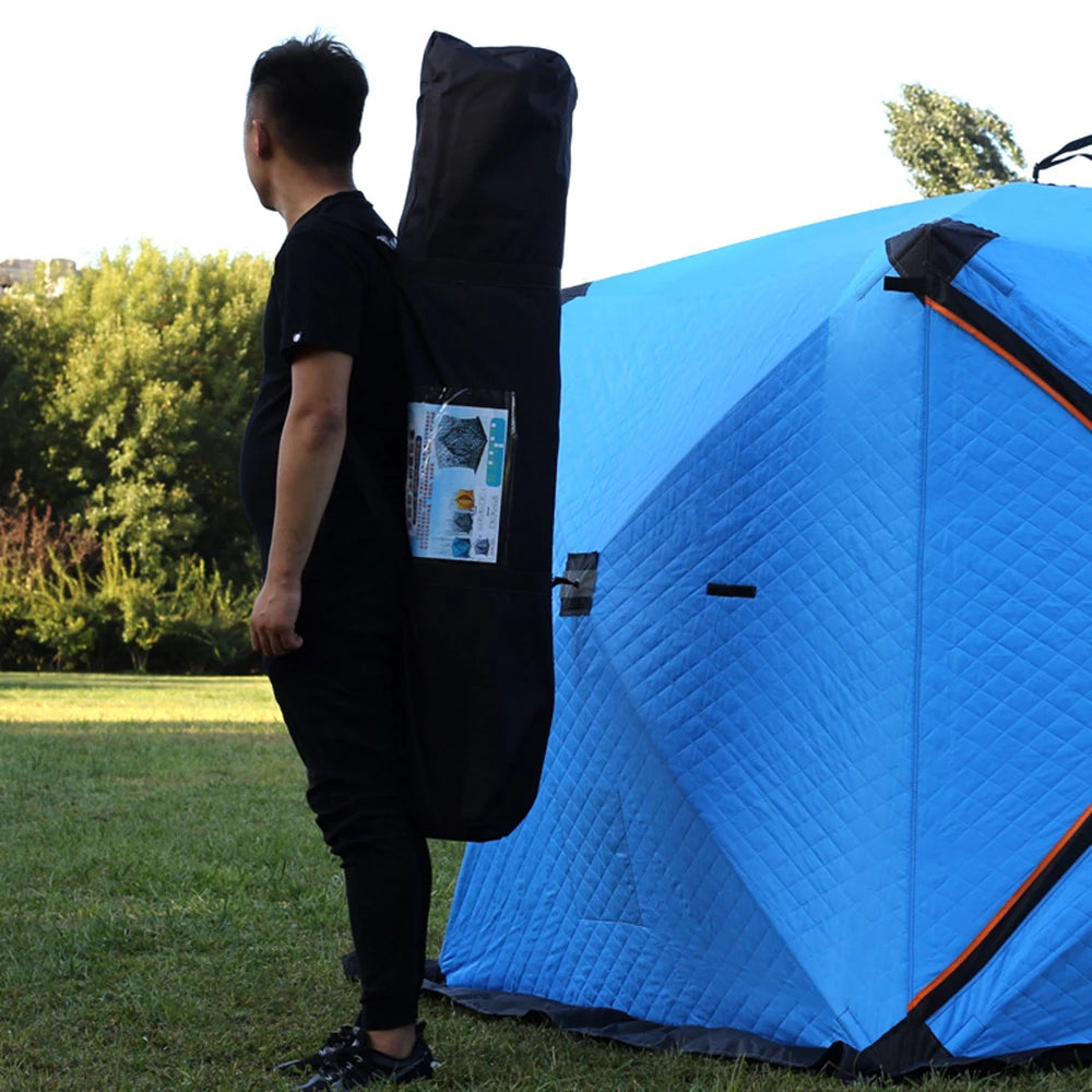 Easy Set-up Winter Fishing Tent Ice Fishing Tent Portable Ice Fishing Shelter Waterproof & Windproof Winter Fishing Equipment