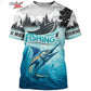 Men's Clothing 3D Fishing Pattern Printed Short Sleeve Oversized T-Shirt Fishing Fishing Outdoor Clothing Short Sleeve Top