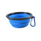 Portable Pet Food Bowl  Durable TPR Bowl  Cat and Dog Food Pet Silicone Collapsible Bowl Portable Travel Outdoor Water Food Bowl