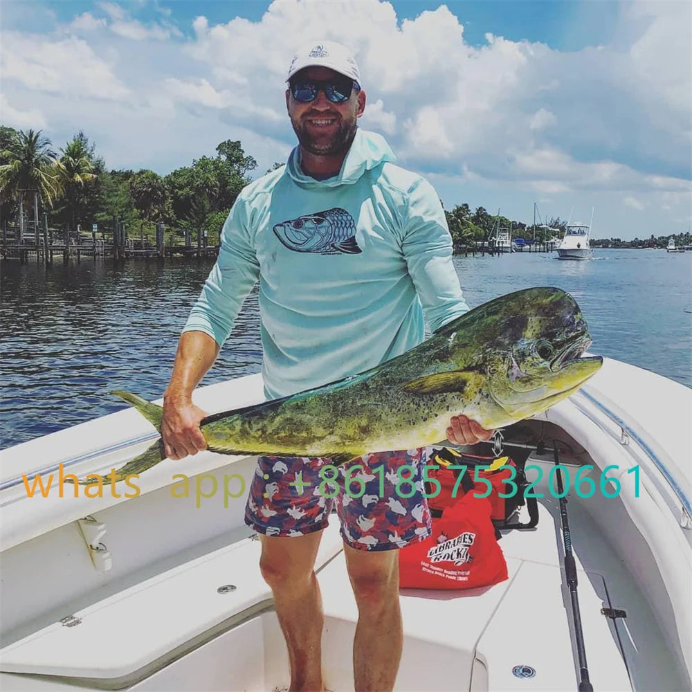 Summer Fishing Clothing Men Long Sleeve Hoodie Fishing Shirts Camisa De Pesca Uv Protection Hoody Sweatshirt Uv Protection Shirt