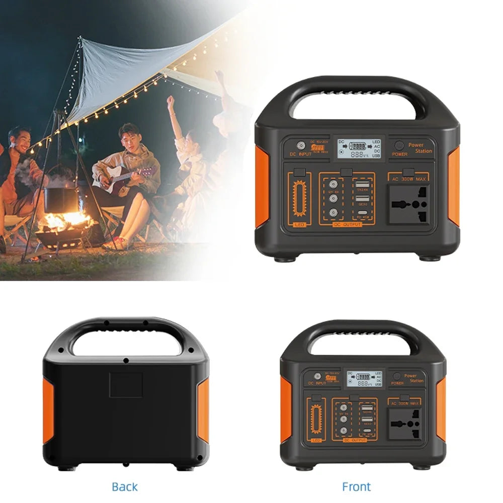 500W/300W/100W 460Wh/230Wh/76Wh LiFePO4 Portable Power Station Mobile Power Supply Solar Generator Built-in BMS 220V for Camping