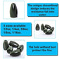 Tungsten Fishing Weights Worm Bullet Fishing Sinkers Weights Bass Fishing Texas and Carolina Rigs Fishing Tackle