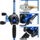 Fishing Rod Reel Set with Fishing Gear Bag Fish Controller Fishing Line Fishing Pliers - Complete Fishing Equipment Kit