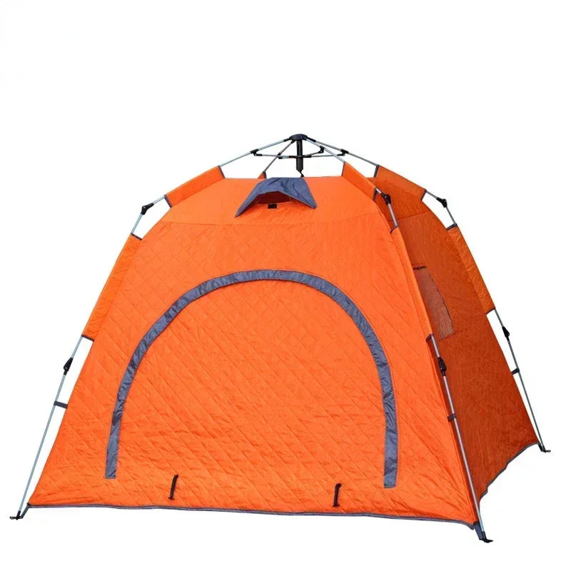 Portable Ice Fishing Shelter Easy Set-up Waterproof  Windproof Winter Tent for Outdoor Camping Hiking Cold Weather Protection