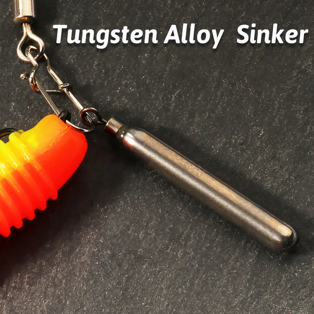 GOBAIT Tungsten Steel Fishing Weight 5PCS/Lot Sinker Mold 3.5g 5.3g 7g Tube Bullet Plumb PendantKit Pesca Metal Jig Cast Tackle