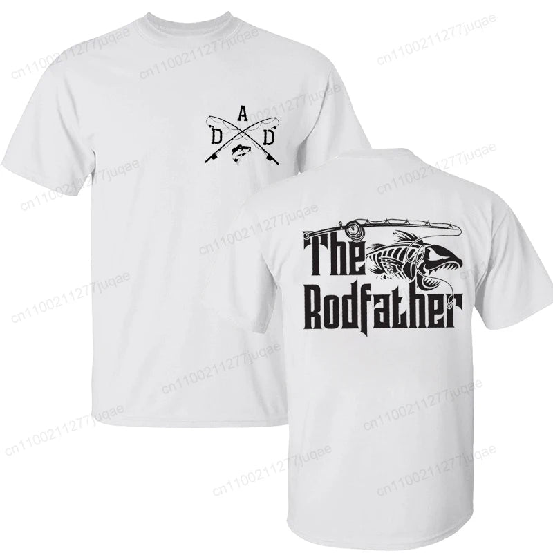 Men's Clothing Funny Fishing Shirt for Dad Print TShirt Fisherman Tee with Dad Joke Funny Tees Fashion Graphic Tshirts Clothing