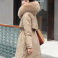 Winter Jacket 2024 New Women Parka Clothes Long Coat Wool Liner Hooded Jacket Fur Collar Thick Warm Snow Wear Fashion Parka