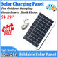 Portable Solar Panel 5V 2W Solar Plate With USB Safe Charge Stabilize Battery Charger for Outdoor Camping Home Power Bank Phone