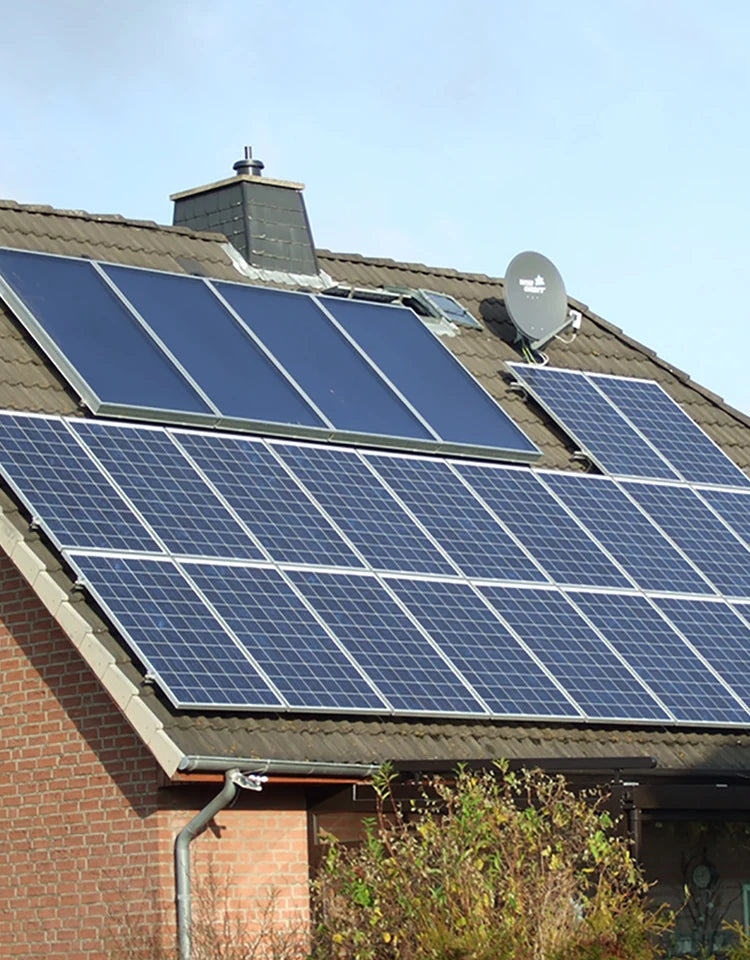 Solar Panel Kit Complete For Home 10000 w 5000w 380V 3 Phrase220v On Grid System Growatt Grid Tie Inverter  2 MPPT PV Panel 500W