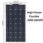 2000W solar panel, 18V flexible solar panel, efficient portable power supply, emergency charging, boat energy vehicle, household