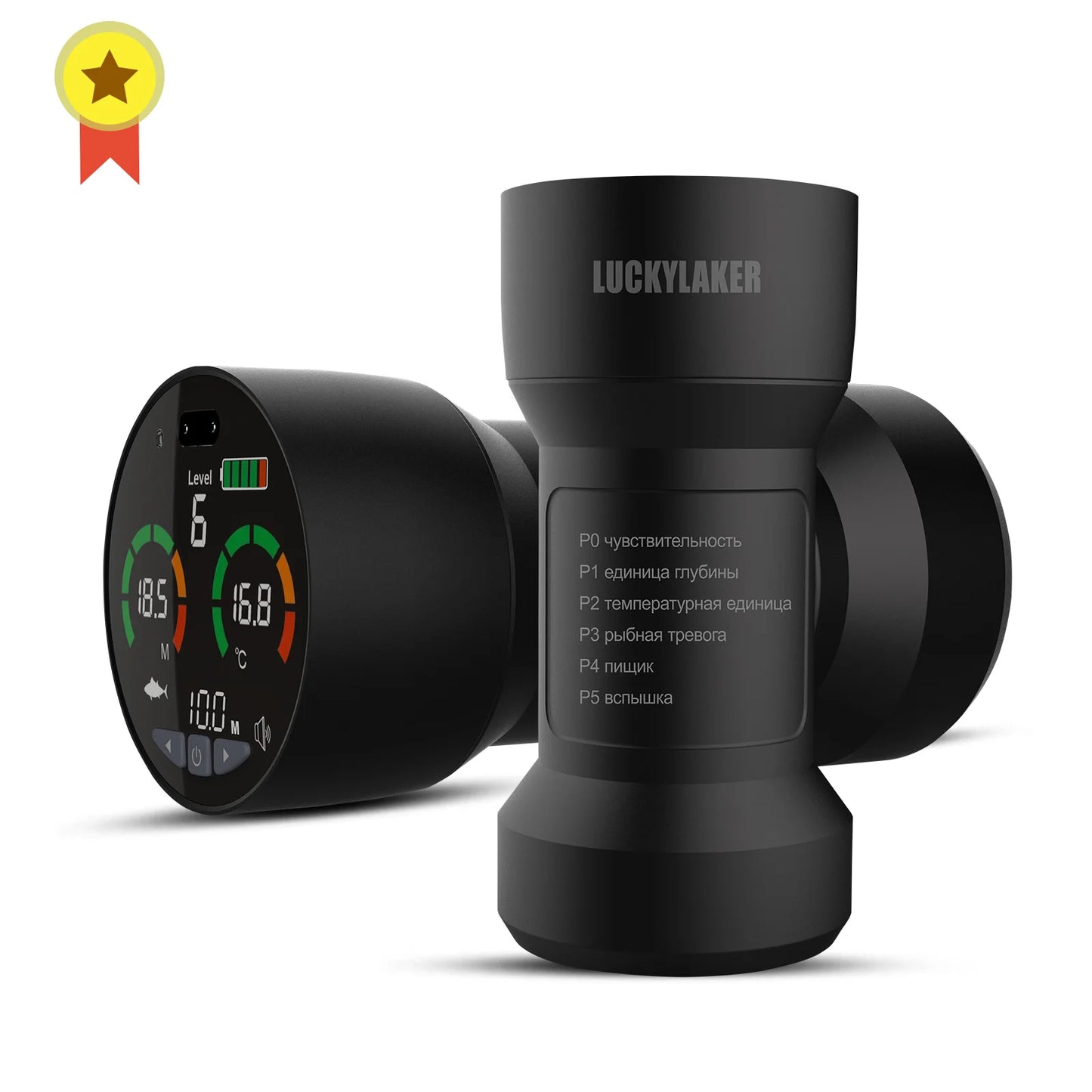 LUCKY FF202 Ice Fishing Finder Ice surface detection 328ft/100m Depth fishing tool Russia Manua and menu