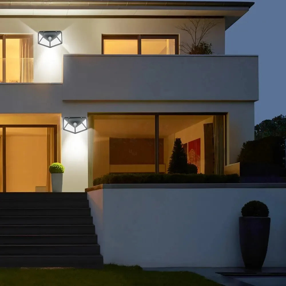 Solar Led for Outdoor Decor Solar Garden Lights Camping Home Wall Light Balcony Lighting Decoration Fixture Panel Waterproof