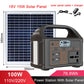500W/300W/100W 460Wh/230Wh/76Wh LiFePO4 Portable Power Station Mobile Power Supply Solar Generator Built-in BMS 220V for Camping