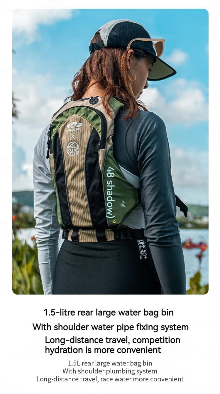 WATER LIVE Life Jacket Buoyancy Vest Safety for Water Sports Fishing Boating Drifting Swimming PVC Foam Chest Pack Adjustable