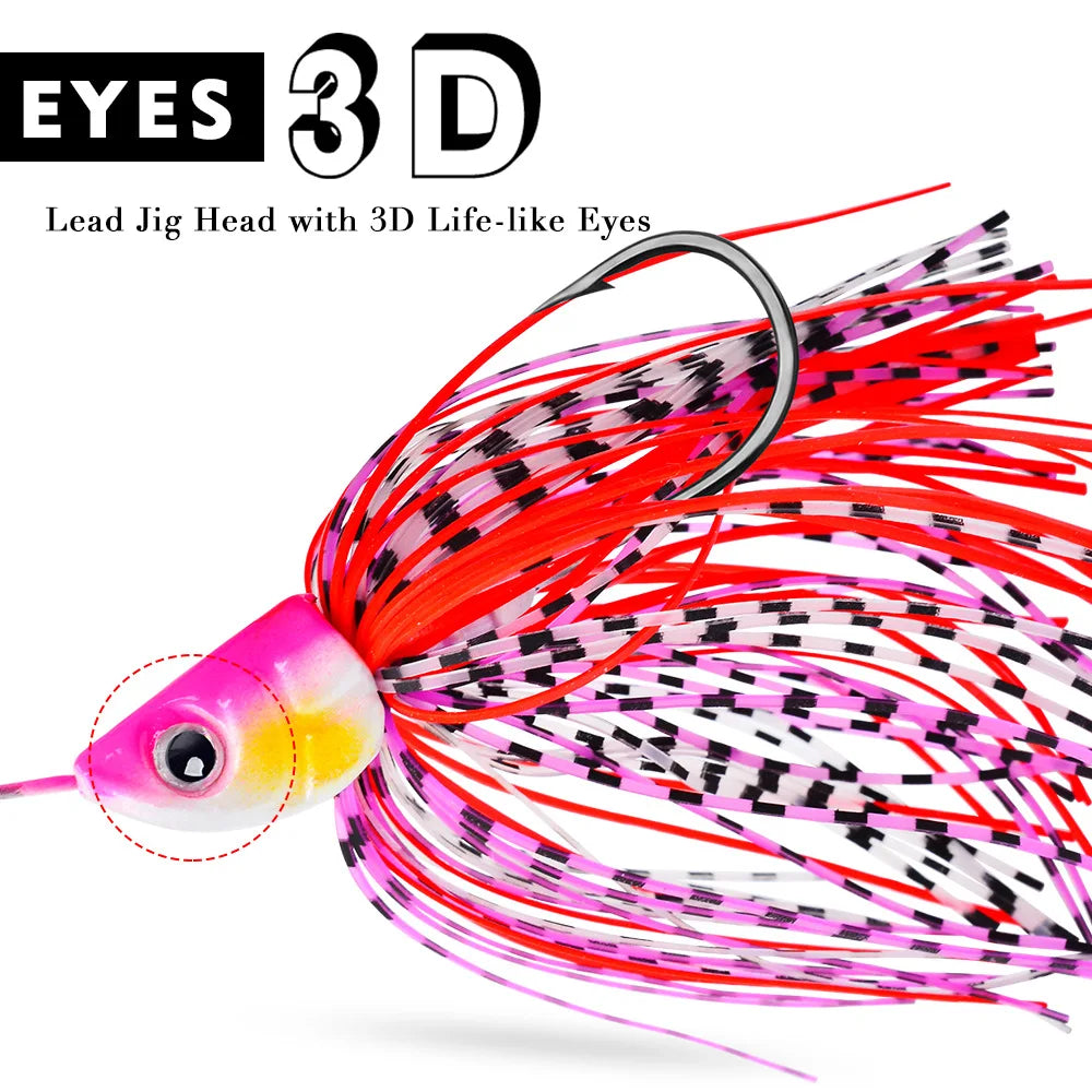 Sequin Lure Bait5Colorful Tassel Mustache Alloy10g15g20gFishing Gear