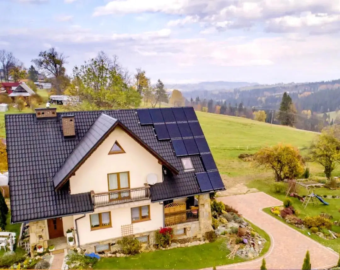 Solar Panel Kit Complete For Home 10000 w 5000w 380V 3 Phrase220v On Grid System Growatt Grid Tie Inverter  2 MPPT PV Panel 500W