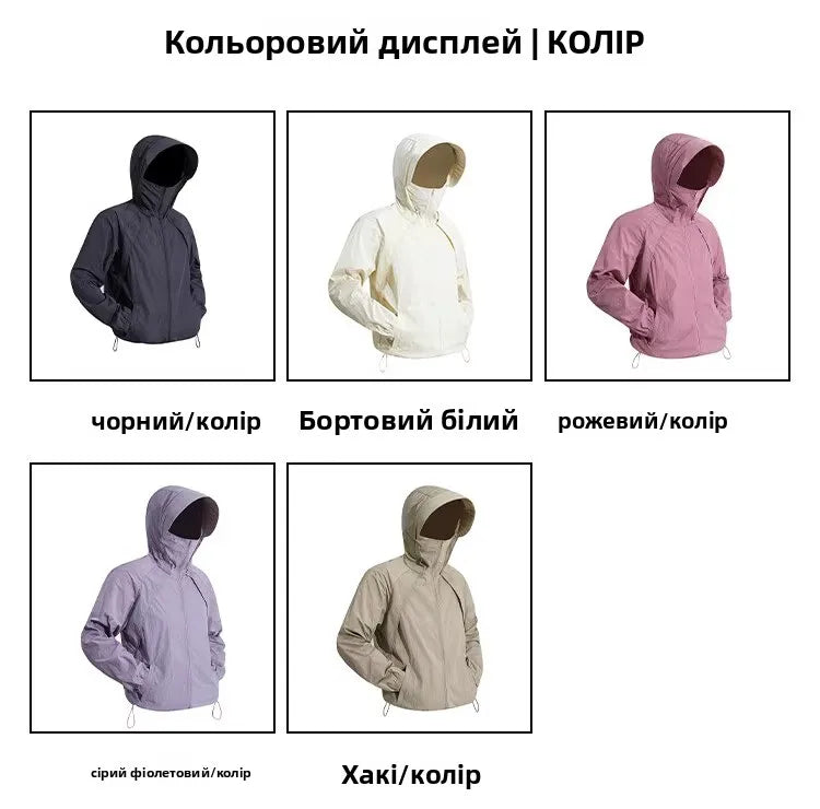 Ice Silk Hated Sun Protection Clothing Men's Summer Thin Breathable Outdoor Climbing Suit Workwear Jaet Loose Fit Casual En...