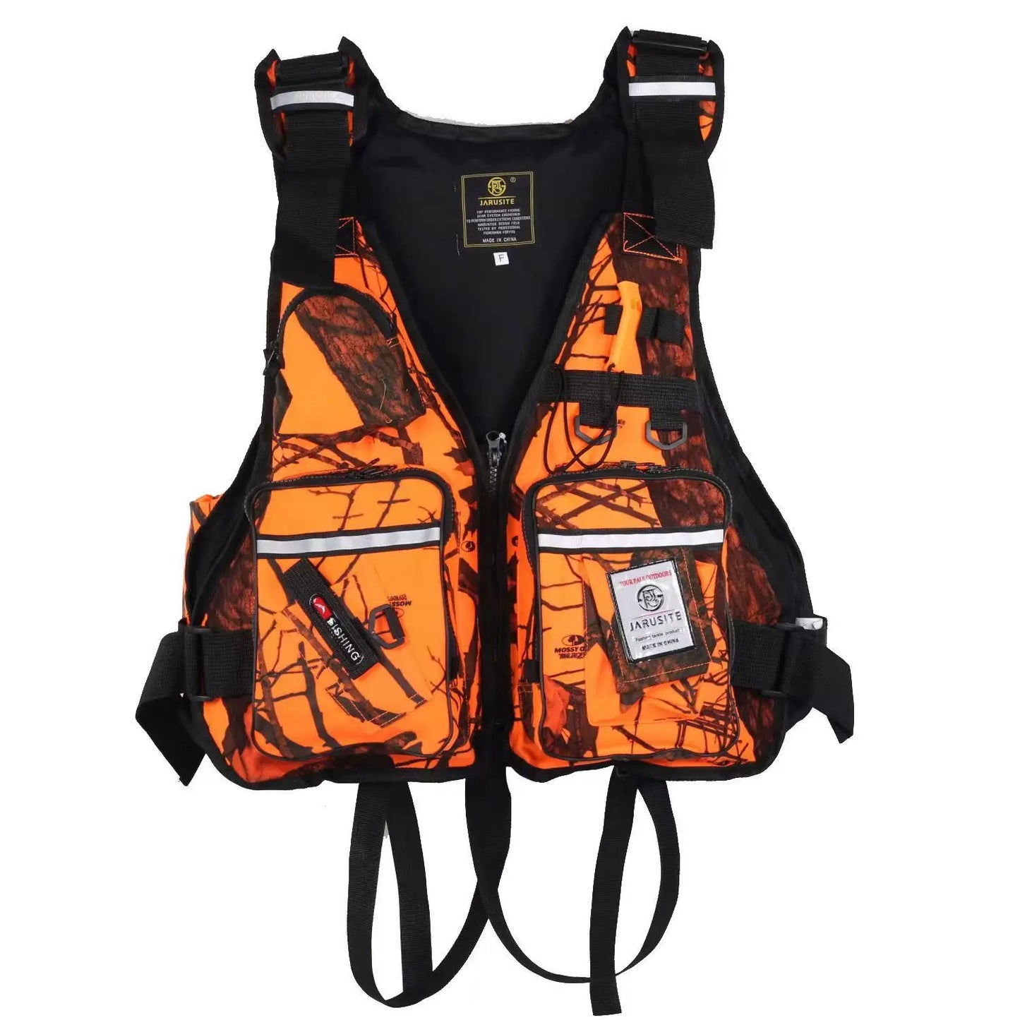 Fishing Life Jacket Buoyancy Vest Multi-pocket Lightweight Fly Fishing Vest for Men Adjustable Vests Detachable Cushion