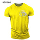 Outdoor Fishing Clothing Men's T-Shirts Short Sleeve Fish Print O-Neck Fitness Sports Tops Summer Beach Casual O-Neck Male Tees