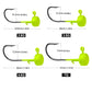 5pcs Fishing Hooks 2.8g 3.5g 4.6g 7g Ned Mushroom Head Jig Sharp Barbed Hook For Soft Worm Lures Jigging Fishing Tools