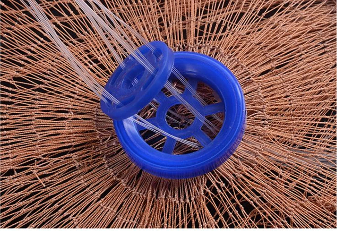 Finefish Cast Net Catch Fishing  Net Small Mesh American Style Throw Network Outdoor Hunting Tool