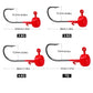 5pcs Fishing Hooks 2.8g 3.5g 4.6g 7g Ned Mushroom Head Jig Sharp Barbed Hook For Soft Worm Lures Jigging Fishing Tools